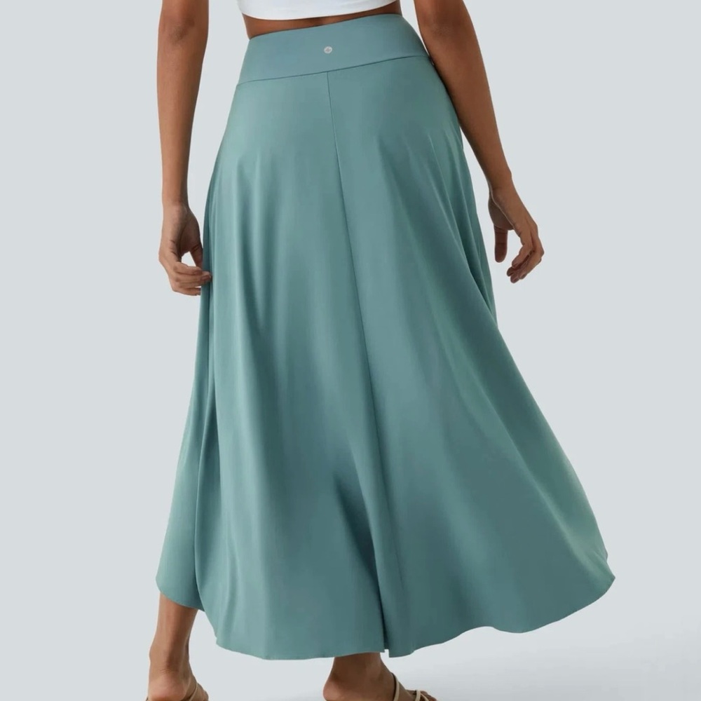 HALARA Teal Midi Skirt